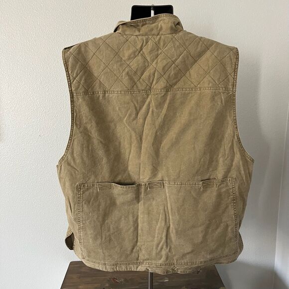 Vintage Trail Designs Men X-Large Vest TV 727 Khaki Hunting Outdoor Sleeveless - Picture 5 of 7